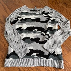 Aqua Camo Sweater